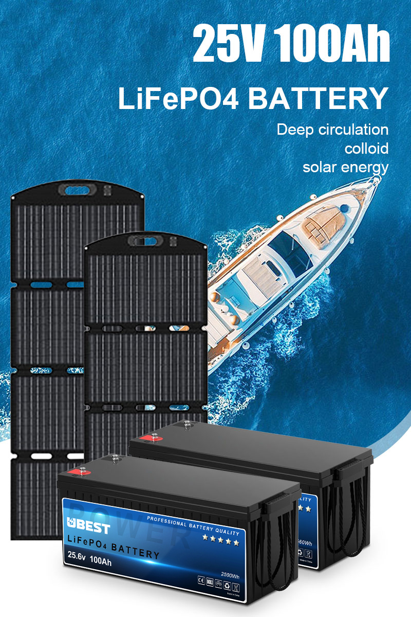 25.6V 100Ah LiFePO4 Battery